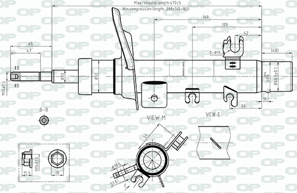 Amortisseur OPEN PARTS  ref. SAB8724.31
