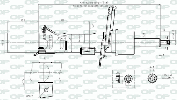 Amortisseur OPEN PARTS  ref. SAB8726.31