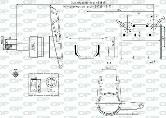 Amortisseur OPEN PARTS  ref. SAB8728.31