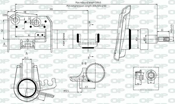 Amortisseur OPEN PARTS  ref. SAB8733.32
