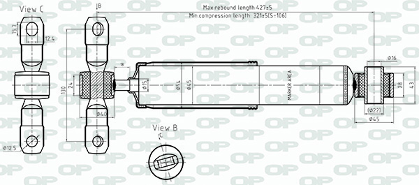 Amortisseur OPEN PARTS  ref. SAB8735.32
