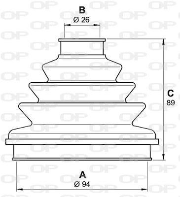 Fole de cardã OPEN PARTS ref. SJK7085.00