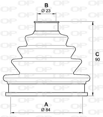 Soufflet de cardan OPEN PARTS ref. SJK7122.00