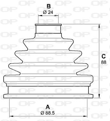 Soufflet de cardan OPEN PARTS ref. SJK7136.00