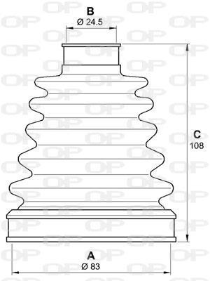Soufflet de cardan OPEN PARTS ref. SJK7153.00