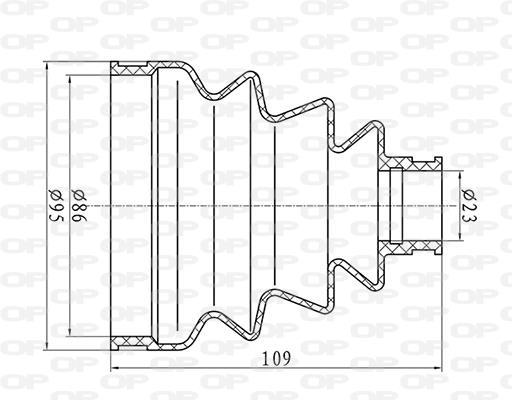 Soufflet de cardan OPEN PARTS ref. SJK7165.00