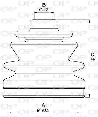 Soufflet de cardan OPEN PARTS ref. SJK7190.00