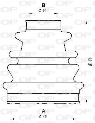 Soufflet de cardan OPEN PARTS ref. SJK7199.00
