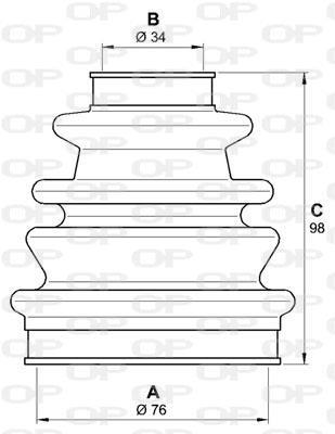 Soufflet de cardan OPEN PARTS ref. SJK7200.00