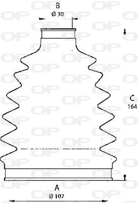 Fuelle de cardán OPEN PARTS ref. SJK7201.00