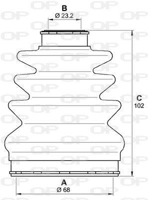 Soufflet de cardan OPEN PARTS ref. SJK7220.00
