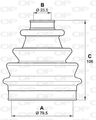 Fole de cardã OPEN PARTS ref. SJK7237.00