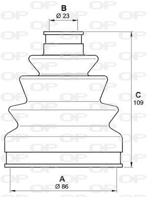 Soufflet de cardan OPEN PARTS ref. SJK7238.00
