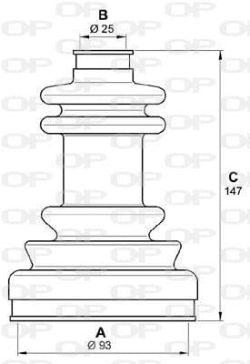 Soufflet de cardan OPEN PARTS ref. SJK7243.00