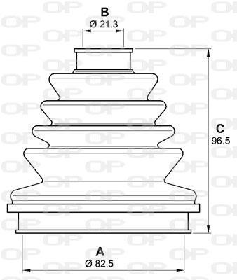 Soufflet de cardan OPEN PARTS ref. SJK7244.00