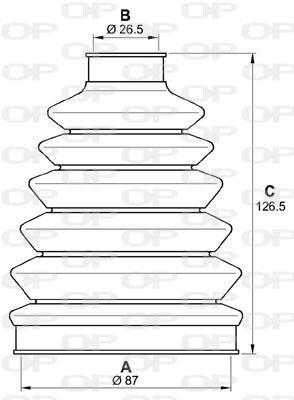 Soufflet de cardan OPEN PARTS ref. SJK7257.00