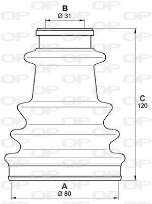 Soufflet de cardan OPEN PARTS ref. SJK7259.00