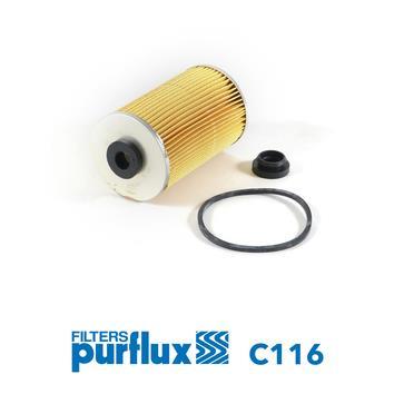 Filtre à carburant (Filtre à gasoil) PURFLUX ref. C116