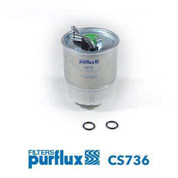 Filtre à carburant (Filtre à gasoil) PURFLUX ref. CS736