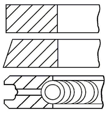 Jeu de segments de pistons GOETZE 08-138400-00