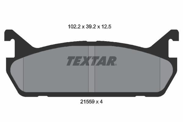 Jeu de 4 plaquettes de frein TEXTAR ref. 2155901