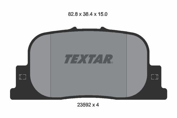 Jeu de 4 plaquettes de frein TEXTAR ref. 2359201