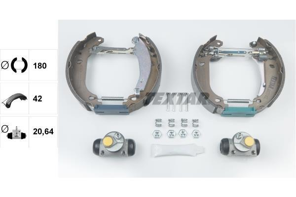 Kit de freins à tambours (Kit de frein arrière) TEXTAR 84037402
