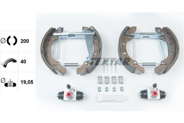Kit de freins à tambours (Kit de frein arrière) TEXTAR 84044703