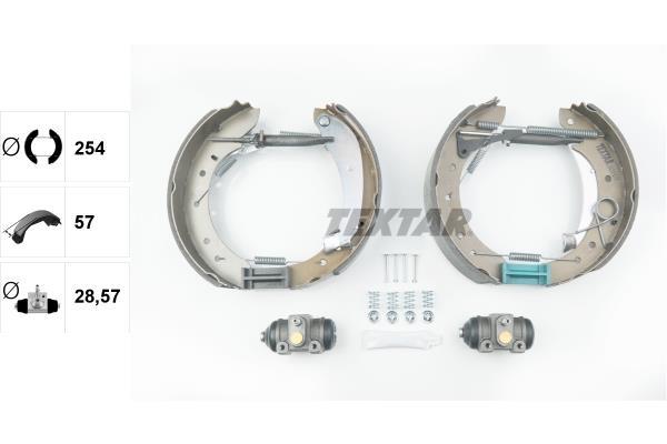 Kit de freins à tambours (Kit de frein arrière) TEXTAR 84049600