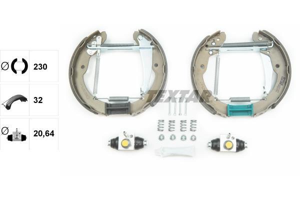 Kit de freins à tambours (Kit de frein arrière) TEXTAR 84052402