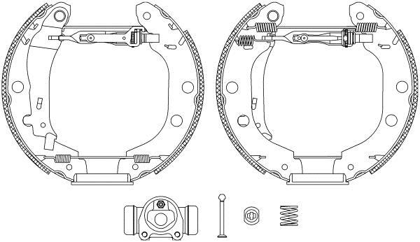 Kit de freins à tambours TEXTAR ref. 84052701