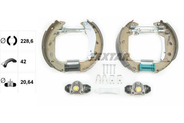 Kit de travões de tambor TEXTAR ref. 84053102