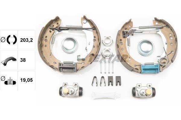 Kit de freins à tambours (Kit de frein arrière) TEXTAR 84059800