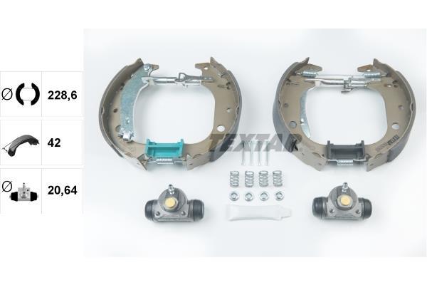 Kit de freins à tambours (Kit de frein arrière) TEXTAR 84059900
