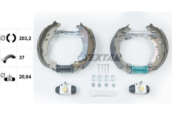 Kit de freins à tambours (Kit de frein arrière) TEXTAR 84061600