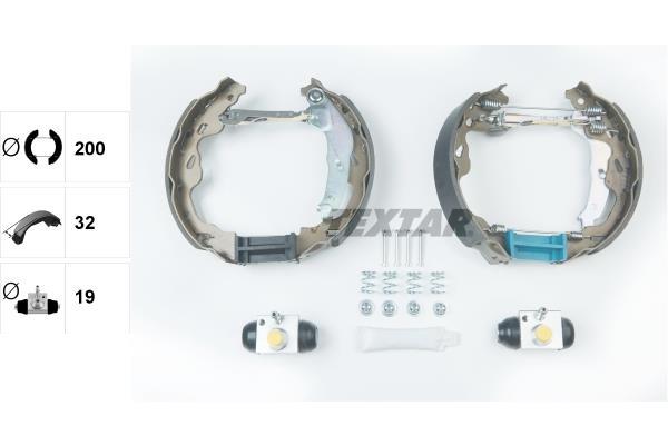 Kit de freins à tambours (Kit de frein arrière) TEXTAR 84064502