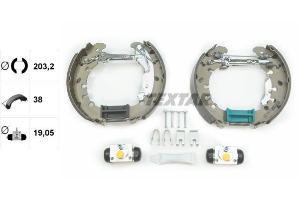 Kit de freins à tambours (Kit de frein arrière) TEXTAR 84065300