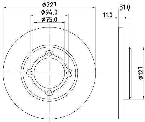 Disques de frein TEXTAR 92028200