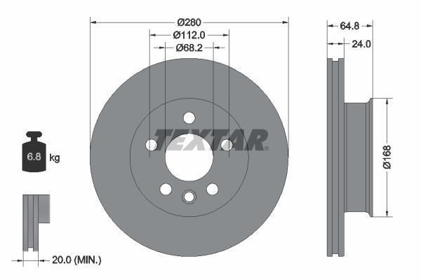 Discos de freno TEXTAR ref. 92056000