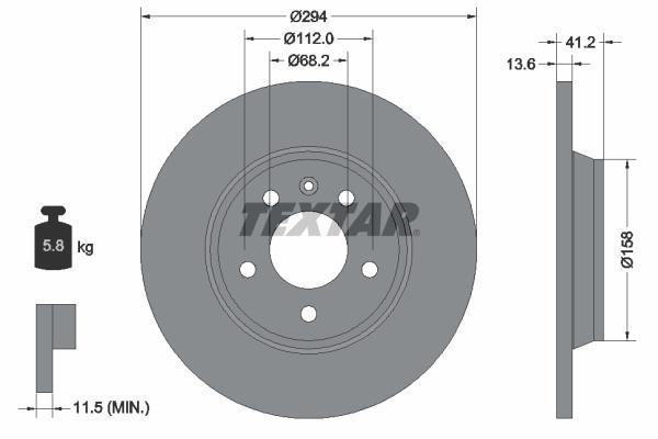 Disques de frein TEXTAR 92098103