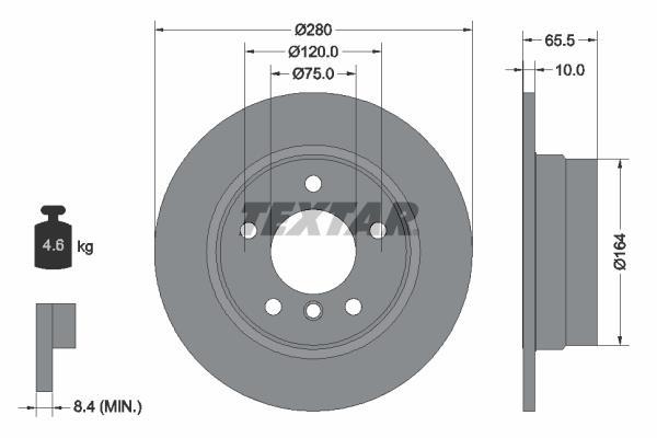 Disques de frein TEXTAR 92132903