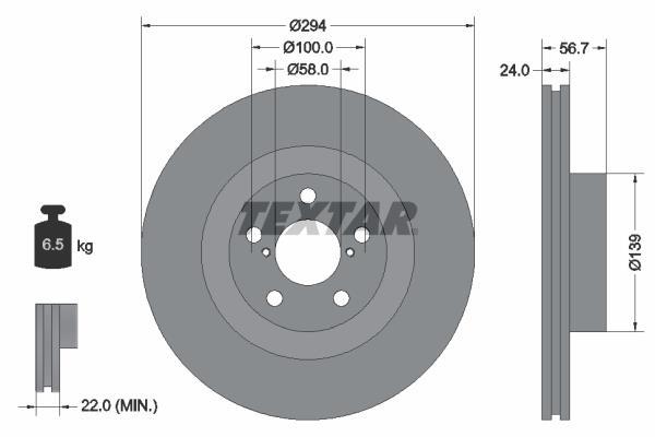 Discos de freno TEXTAR ref. 92139500