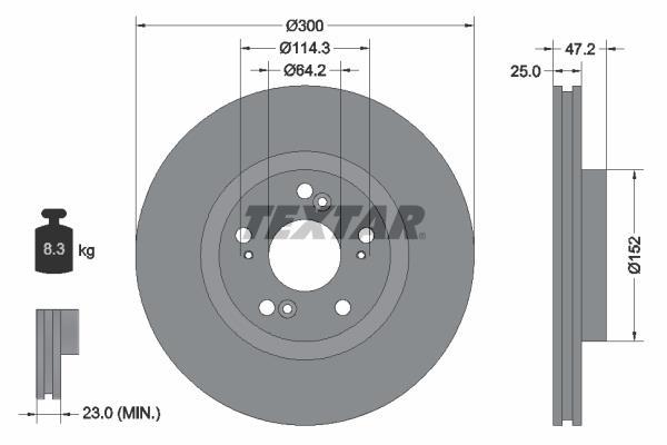 Disques de frein TEXTAR 92140903