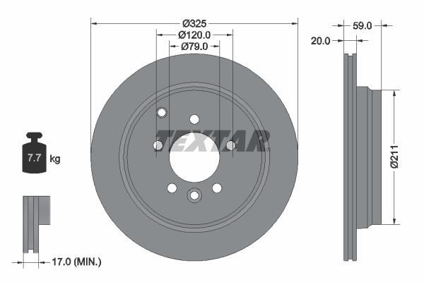 Disques de frein TEXTAR 92147603