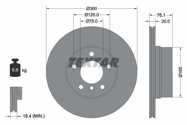 Disques de frein TEXTAR 92199503