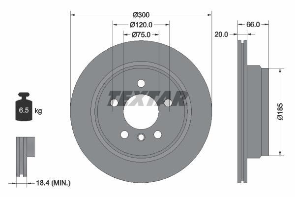 Disques de frein TEXTAR 92239703