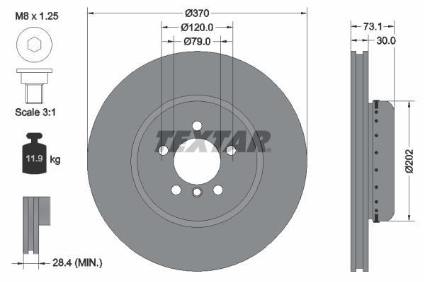 Disques de frein TEXTAR 92265325