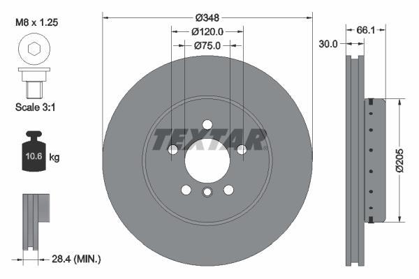 Disques de frein TEXTAR 92265725