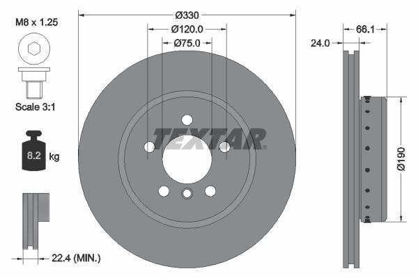 Disques de frein TEXTAR 92265825