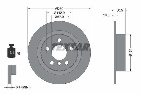 Disques de frein TEXTAR 92274603